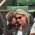 Anne-Sophie Lapix et Arthur Sadoun à Roland-Garros en 2013