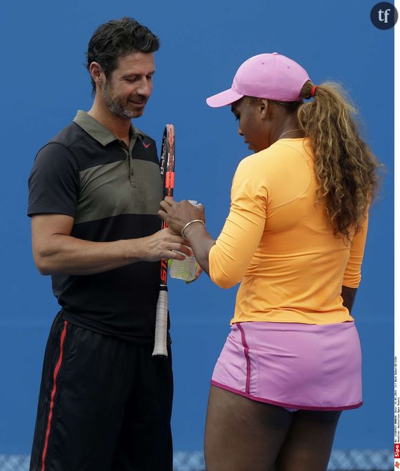 Le coach entretient une relation pleine de complicité avec la joueuse de tennis américaine.