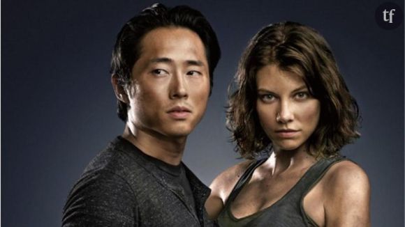 Glenn et Maggie dans The Walking Dead