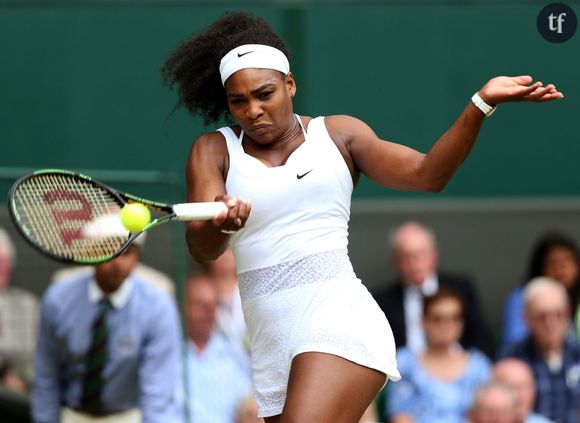 Serena Williams au tournoi de Wimbledon le 7 juillet 2015.
