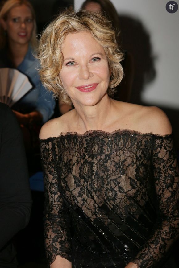 Meg Ryan le 7 juillet 2015 au défilé Georges Chakra collection Haute-Couture automne-hiver 2015/2016, à Paris.