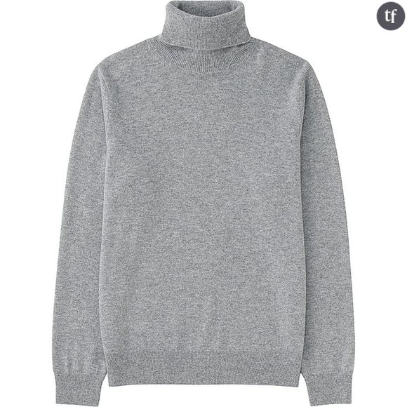 Pull Col Roulé en cachemire Uniqlo