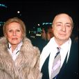 Michèle Morgan et son compagnon Gérard Oury en 1989