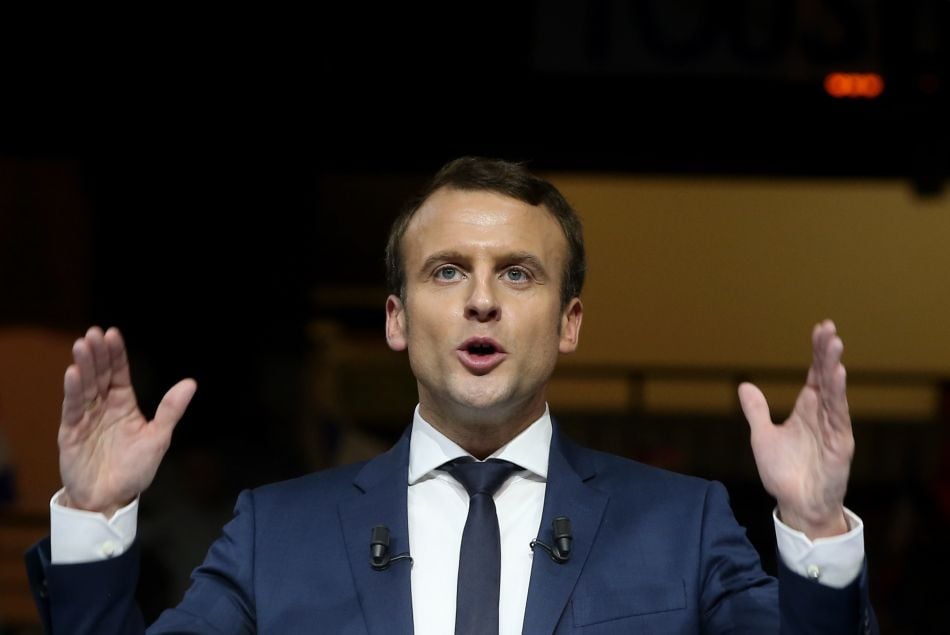 Emmanuel Macron en meeting au Palais des Sports de Lyon le 4 février 2017