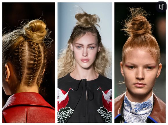 Coiffures printemps/été 2017 : chignon revisité