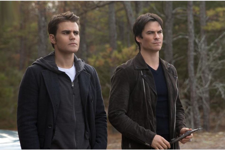 Stefan et Damon Salvatore dans la saison 8 de The Vampire Diaries