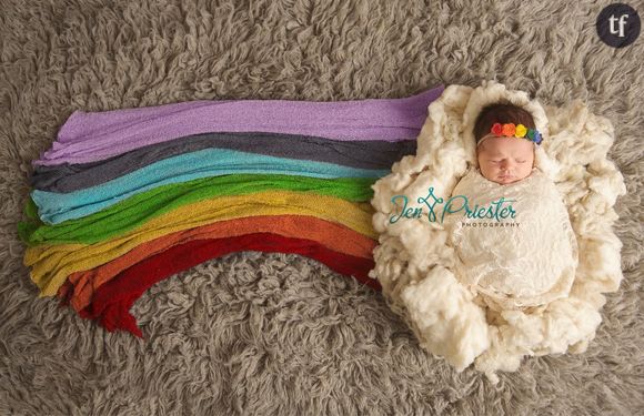 Cette photo d'un "bébé arc-en-ciel" émeut la planète