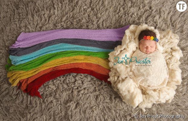 Cette Photo D Un Bebe Arc En Ciel Emeut Les Internautes Terrafemina