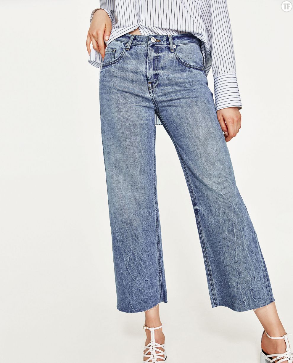  Jupe culotte en jean Zara, 39,95€ 