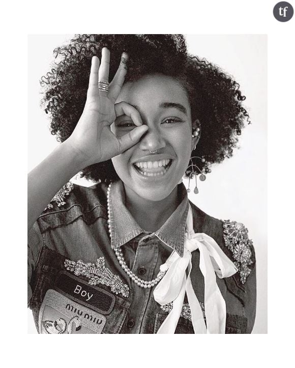 Les boucles d'oreilles de l'actrice Amandla Stenberg