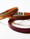 Bracelets en cuir personnalisables
