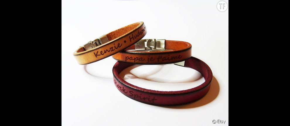 Bracelets en cuir personnalisables