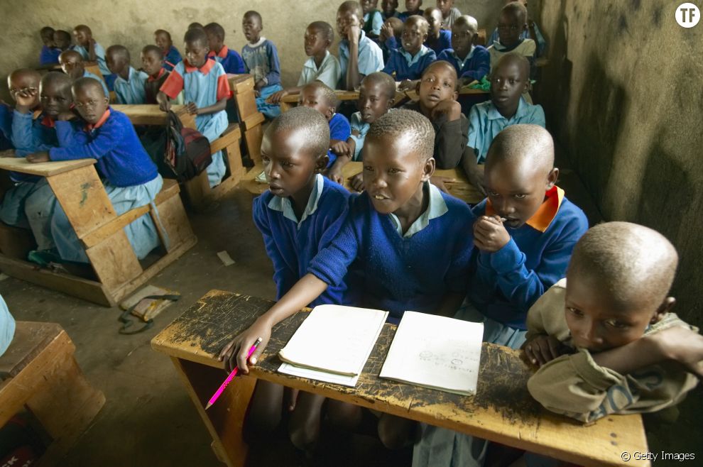 Elèves dans une école de Tsavo National Park au Kenya
