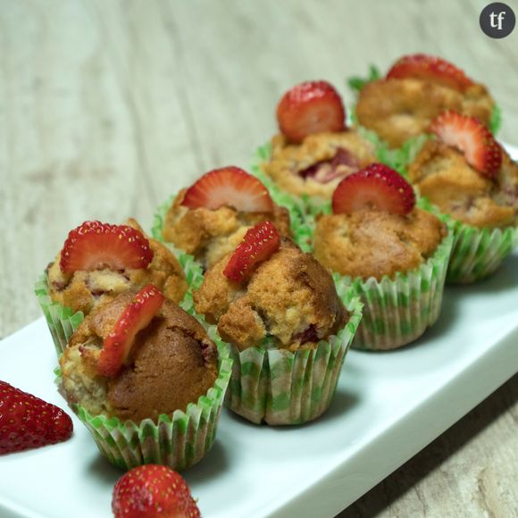 Muffins bananes-fraises