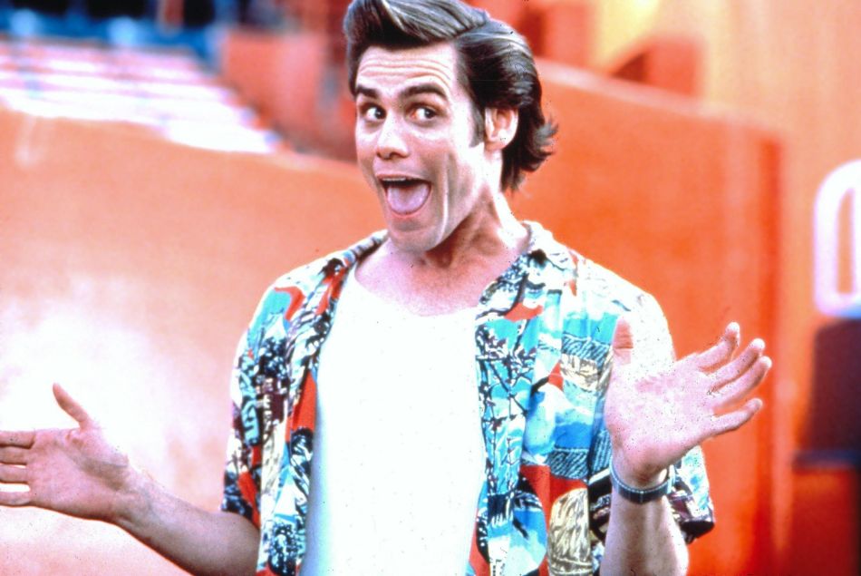 Jim Carrey dans Ace Ventura, parfait exemple de "dad fashion"