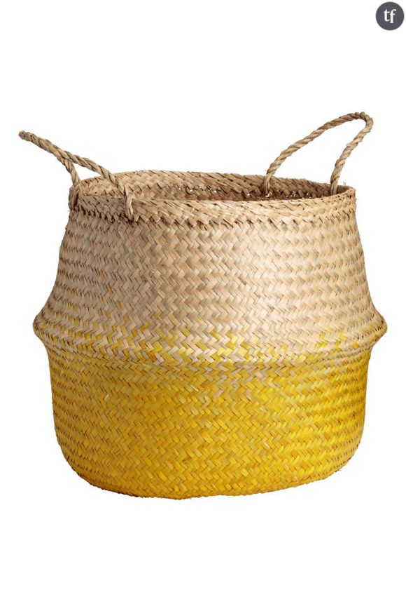 Un panier jaune H&M