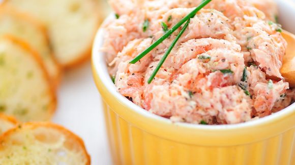La recette de la tartinade au saumon fumé