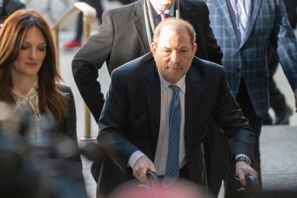 Harvey Weinstein le 24 février 2020 lors de son procès à New York