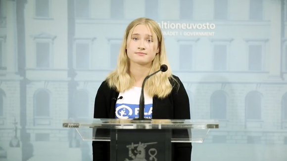 Aava Murto, 16 ans, devient Première ministre de la Finlande pour une journée
