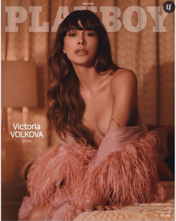 Victoria Volkova en Une du Playboy mexicain.