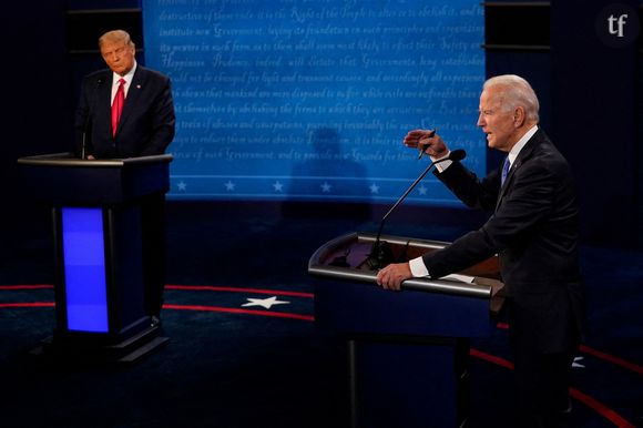 Donald Trump et Joe Biden lors du dernier débat le 22 octobre 2020