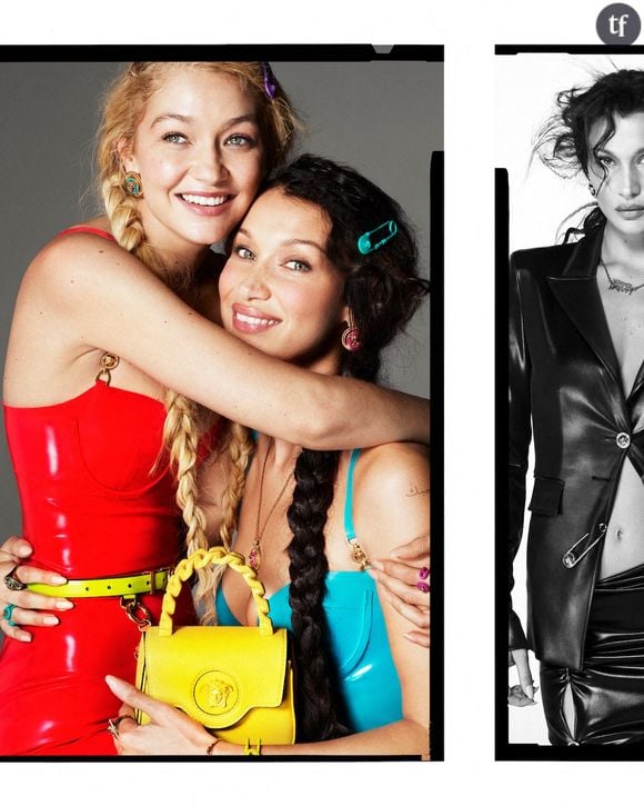 Gigi Hadid et Bella Hadid, supermodels et "canons de beauté", posent pour la campagne Versace, 2022.