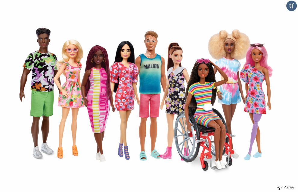 Barbie sort deux poupées : une dotée de prothèses auditives et un Ken atteint de vitiligo.