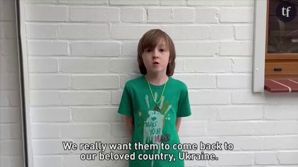 Les enfants des soldats piégés à Azovstal lancent un appel poignant [Capture d'écran Twitter]