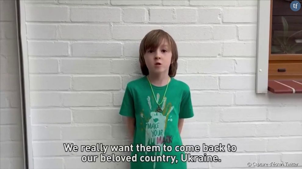Les enfants des soldats piégés à Azovstal lancent un appel poignant [Capture d&#039;écran Twitter]