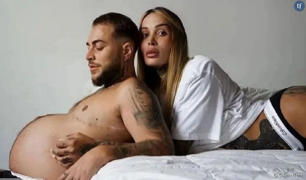 La campagne Calvin Klein montre Erika Fernandes et Roberto Bete, un homme trans enceint