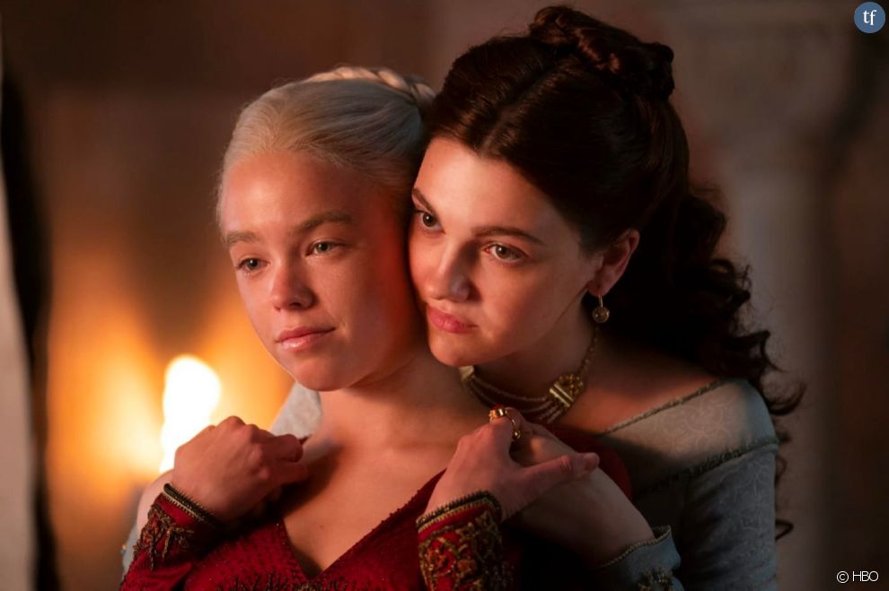 La princesse Rhaenyra Targaryen et sa fidèle amie Allicent Hightower dans l&#039;épisode 1 de &quot;House of The Dragon&quot;
