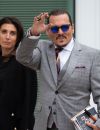 Johnny Depp à la sortie du tribunal, Fairfax, Virginie