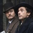 Jude Law et Robert Downey J dans "Sherlock Holmes"