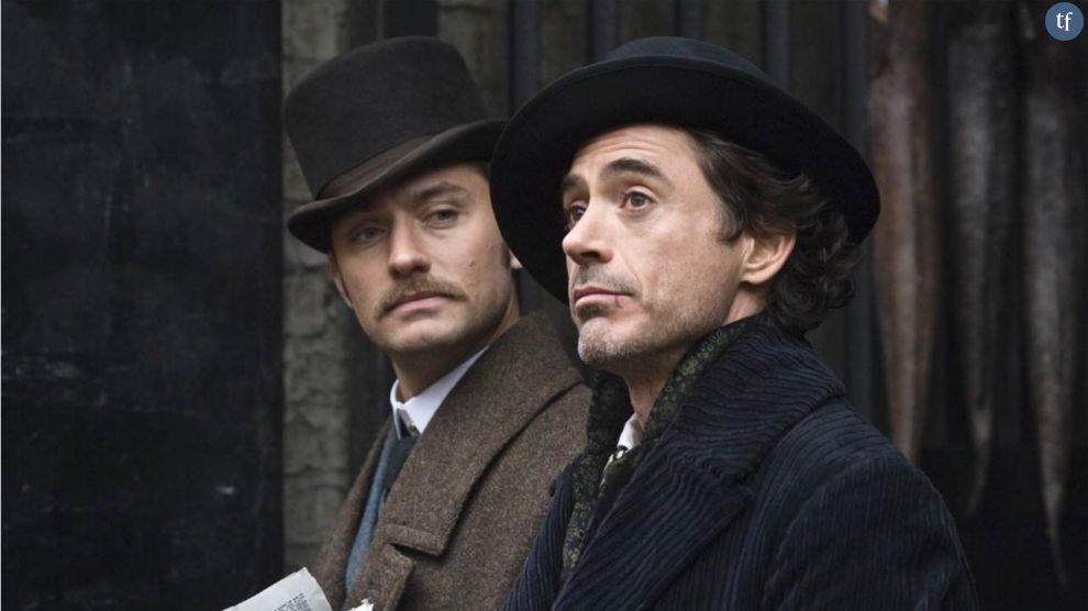 Jude Law et Robert Downey J dans &quot;Sherlock Holmes&quot;