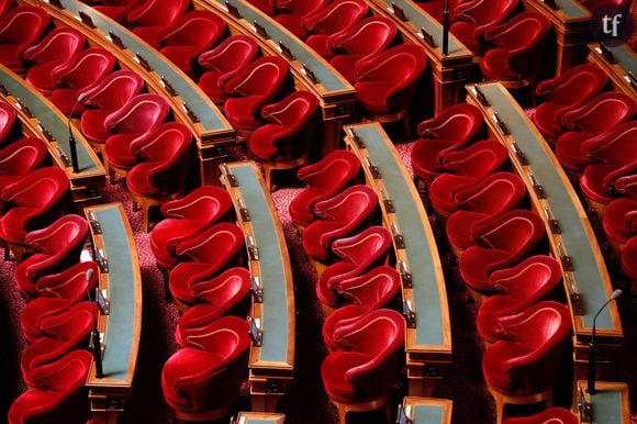 Le Sénat vient justement d'adopter en commission une proposition de loi afin d'interdire l'écriture inclusive. Et ce à travers un texte défendu par la sénatrice LR Pascale Gruny.
A view of the assembly room at the Palais du Luxembourg, home of the French Senate on May 3, 2023 in Paris, France. Photo by Jean-Bernard Vernier/JBV News/ABACAPRES.COM