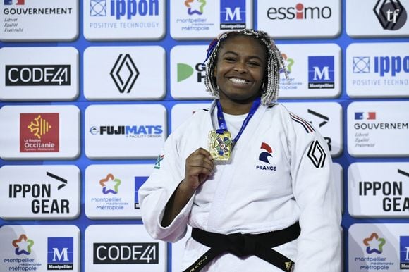 "En voyant tout ça, je n'ai pas pu m'empêcher de penser à une adolescente qui pourrait recevoir ce genre de commentaires. Je pense porter plainte"
MONTPELLIER, FRANCE : Romane DICKO (FRA) médaille d'or des +78kg aux Championnats d'Europe de Judo Montpellier 2023, le 5 Novembre 2023. MONTPELLIER, FRANCE : Judo European Championships Montpellier 2023 on November 5th, 2023.