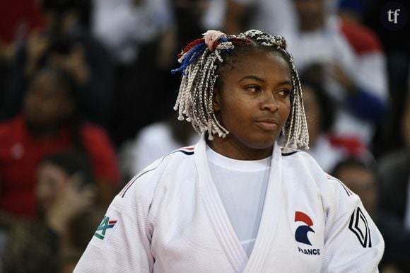 "Ne vous inquiétez pas, rien ni personne ne m'enlèvera mon sourire"
Judo - Championnats d'Europe 2023 à Montpellier - MONTPELLIER, FRANCE : Romane DICKO (FRA) en + 78kg des Championnats d'Europe de Judo Montpellier 2023, le 3 Novembre 2023. MONTPELLIER, FRANCE : Judo European Championships Montpellier 2023 on November 5th, 2023.