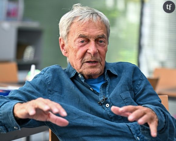 L'inventeur hongrois Erno Rubik lors d'un entretien avec l'AFP à Budapest le 29 avril 2024