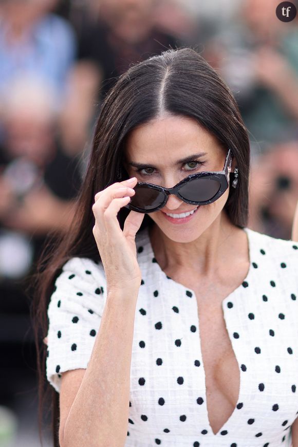 "On est pas anti-mecs, on est anti-imbéciles !" : le tacle féministe de Demi Moore
Demi Moore - Photocall du film "The Substance" lors du 77ème Festival International du Film de Cannes le 20 mai 2024. Moreau-Jacovides/Bestimage 