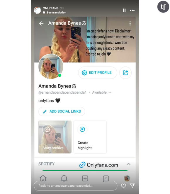 Amanda Bynes a fait l'annonce sur son compte Instagram