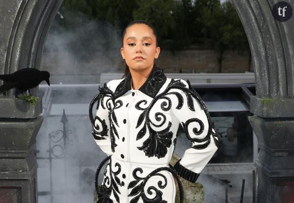 Lena Mahfouf était à Paris, le 31 juillet pour l'avant-première de la nouvelle saison de la série Mercredi.