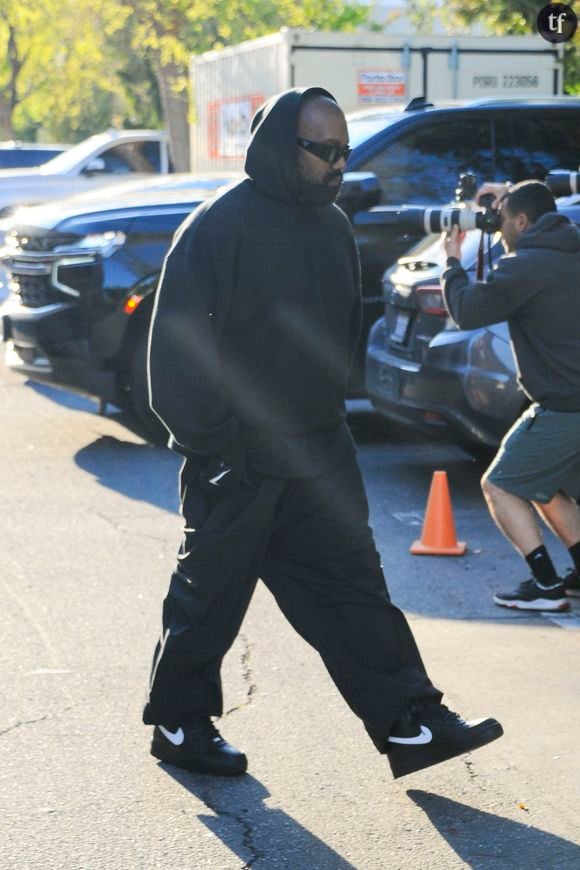 Kanye West quittant un match de basket à Los Angeles, Ca, USA le 22 mars 2024. Photo by NewsYourCelebs / SplashNews/ABACAPRESS.COM