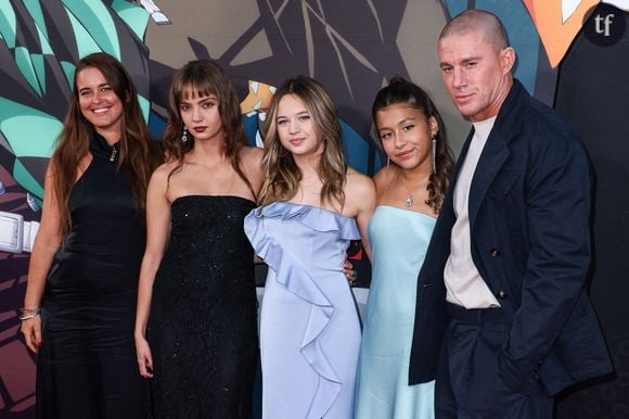 Le mannequin australien Inka Williams, Everly Tatum et l'acteur, producteur et ancien mannequin américain Channing Tatum arrivent à la première à Los Angeles de 'Demon Slayer : Kimetsu No Yaiba Infinity Castle' au TCL Chinese Theatre IMAX le 9 septembre 2025 à Hollywood, Los Angeles, Californie, États-Unis. Photo by Xavier Collin/Image Press Agency/ABACAPRESS.COM