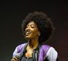 Dans le texte, elle dénonce le fait que sa couleur de peau dérange, faisant écho aux vagues de cyberharcèlement racistes et misogynes qu’elle a reçues depuis son passage dans le télé-crochet. “Peut-être un peu trop noire pour les électeurs de Marine”, chante-t-elle après avoir twerké face au public.