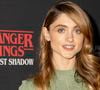 Natalia Dyer assiste au tapis rouge de la soirée d'ouverture de Stranger Things : La première ombre sur Broadway au Nederlander Alley, le 22 avril 2025 à New York, NY. Photo by Laura Brett/SPUS/ABACAPRESS.COM