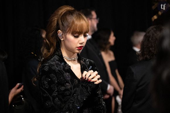 L'icône de la K-pop est apparue vêtue d'un blazer en dentelle noir, d'un body et de collants Louis Vuitton. Au niveau de son entrejambe, dix visages ont été brodés. Les internautes ont cru voir Rosa Parks.
