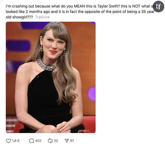 Taylor Swift méconnaissable ?