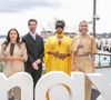 Morgana O'reilly, Patrick Schwarzenegger, Natasha Rothwell et Leslie Bibb au Photocall de The White Lotus