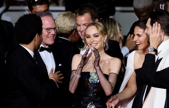 Abel “The Weeknd” Tesfaye, Lily-Rose Depp, Ashley et Sam Levinson - Montée des marches du film « The Idol » lors du 76ème Festival International du Film de Cannes, au Palais des Festivals à Cannes. Le 22 mai 2023
© Jacovides-Moreau / Bestimage