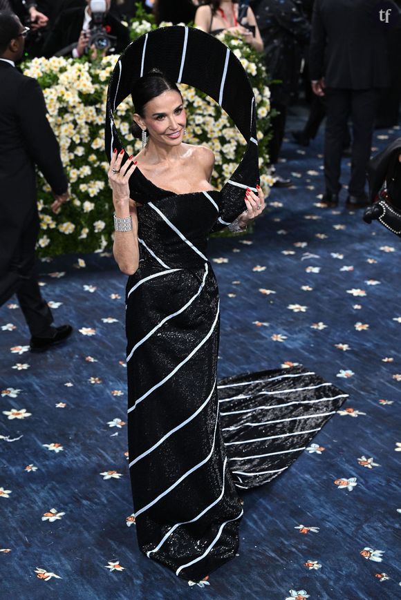 Demi Moore at the 2025 Costume Institute Benefit Gala - aka The Met Gala - celebrating the opening of the exhibition "Superfine: Tailoring Black Style" held on May 5, 2025 at The Metropolitan Museum of Art in New York City.
(NYC)